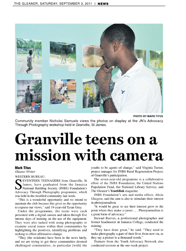 Granville teens on a mission with camera