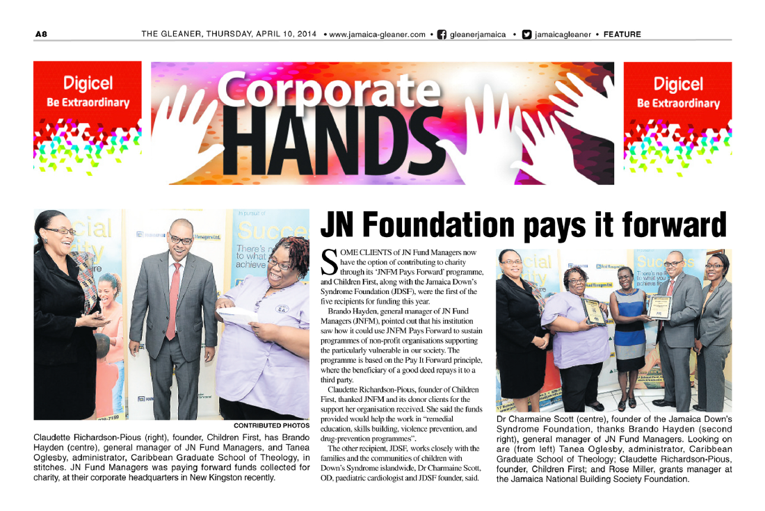 JN Foundation pays it forward