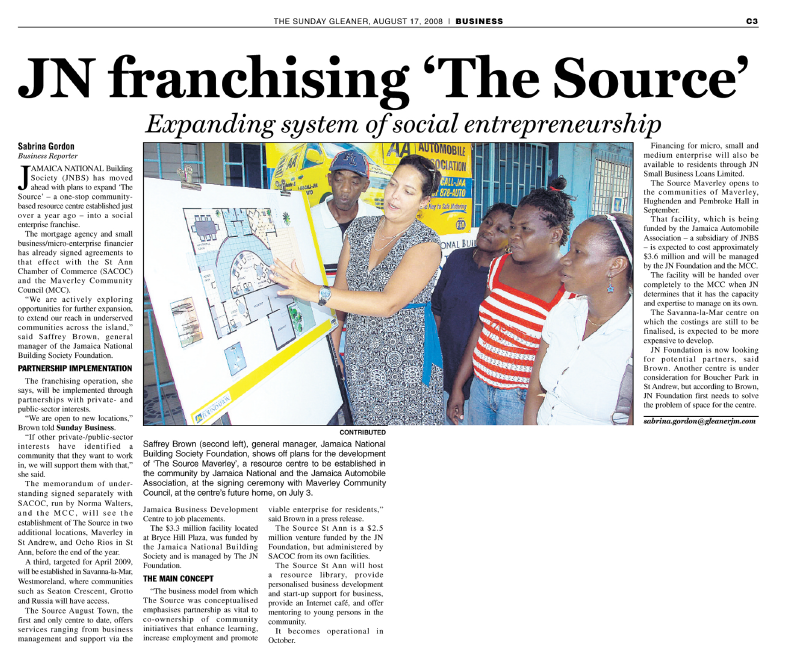 JN franchising ‘The Source’