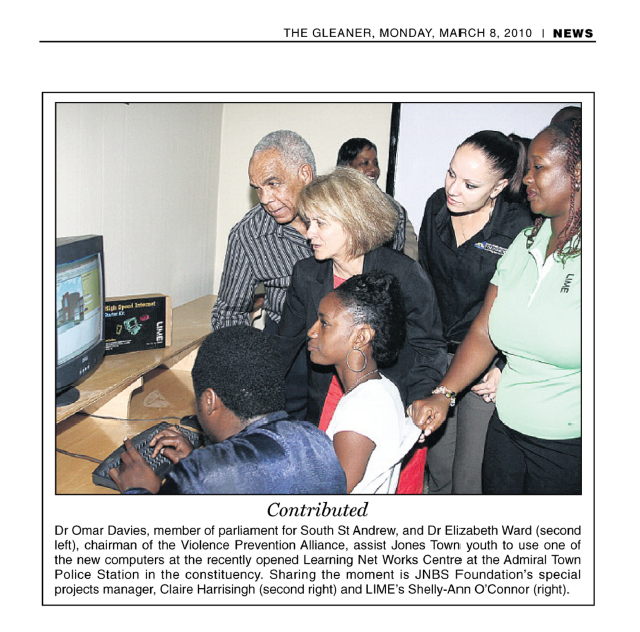 New computers at the recently opened Learning Net Works Centre