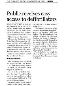 Public receives easy access to defibrillators
