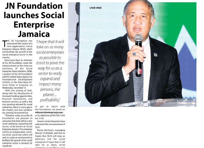 JN Foundation launches Social Enterprise Jamaica