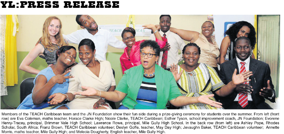 Members of the TEACH Caribbean team and the JN Foundation