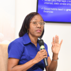 Rose Miller, financial education consultant with the JN Foundation, leads a presentation during a Smarter Credit Workshop hosted by the JN Financial Academy.